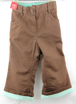 Esprit - Gefütterte Twill-Hose im 5-Pocket-Style mit praktischem Verstellbund